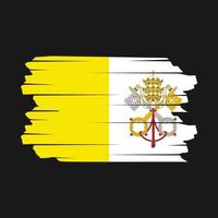 Vaticaan vlag borstel vector