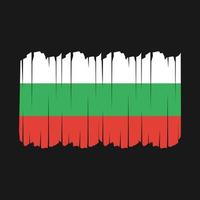 bulgarije vlag penseelstreken vector