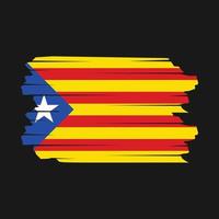 Catalonië vlag borstel vector