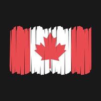 Canadese vlag penseelstreken vector