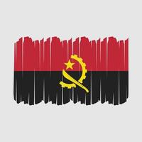 Angola vlag penseelstreken vector