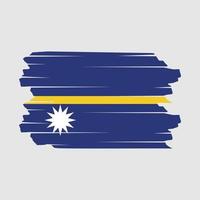 nauru vlag borstel vector