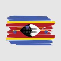 Swaziland vlag borstel vector