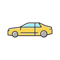 coupe auto kleur pictogram vectorillustratie vector