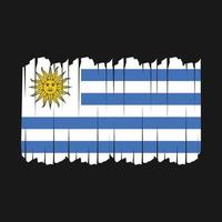 uruguay vlag penseelstreken vector