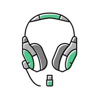 headset draadloze video game kleur pictogram vectorillustratie vector