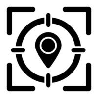 uniek ontwerp icoon van plaats doelwit vector