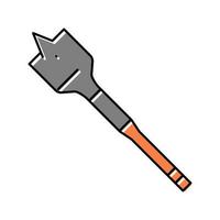 spade bit voor het boren van kleur pictogram vectorillustratie vector