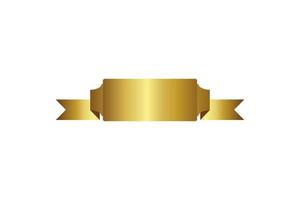 luxe goud haspel lint insigne illustratie vector