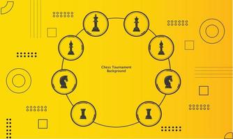 schaak toernooi achtergrond technologie ontwerp 1 vector