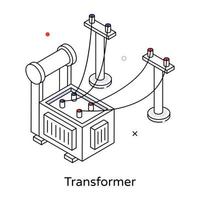 modieus transformator concepten vector