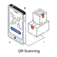 modieus qr scannen vector