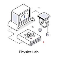 modieus fysica laboratorium vector