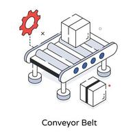 trendy transportband vector