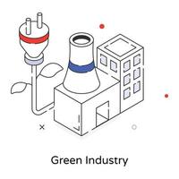 modieus groen industrie vector