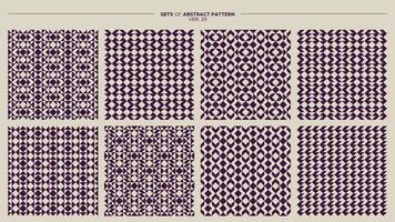 reeks van meetkundig abstract patroon ontwerp. minimalistische naadloos patroon vector. vector