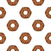 patroon eigengemaakt koekje verschillend smaak in gebakje biscuit vector