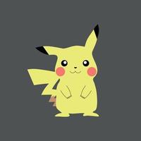 pikachu pokemon, vector ontwerp