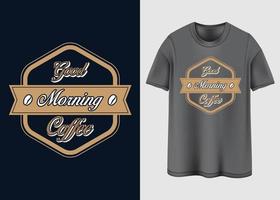 koffie t-shirt ontwerp vector