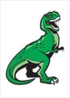 trex dinosaurus mascotte vector