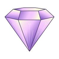 diamant logo. roze diamant. sieraden winkel teken. vector illustratie. geïsoleerd Aan wit.