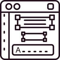 typografie vector pictogram