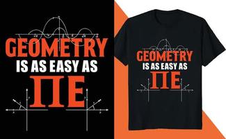 geometrie net zo gemakkelijk net zo pi dag wiskunde minnaar wetenschap vector