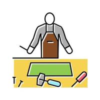 crafter zakelijke kleur pictogram vectorillustratie vector