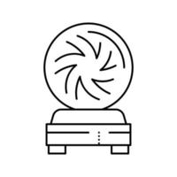 bal astrologische lijn pictogram vectorillustratie vector