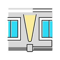 vloerverlichting kleur pictogram vectorillustratie vector