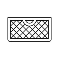 mesh mand lijn pictogram vectorillustratie vector