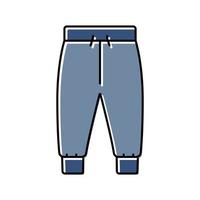 jogger broek jongen baby kleding kleur icoon vector illustratie