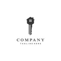huis sleutel vechten echt landgoed logo ontwerp inspiratie vector