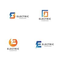 elektrische logo pictogramserie vector