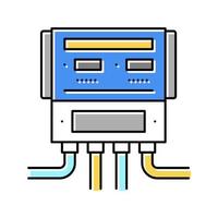 zwembad apparatuur monitoring kleur pictogram vectorillustratie vector