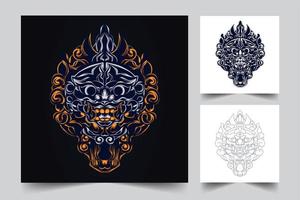 cultuur indonesisch kunstwerk vector