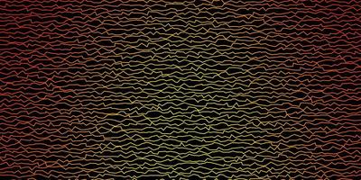 donkeroranje vector sjabloon met wrange lijnen.