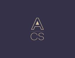 acs brief logo ontwerp modern minimalistische vector afbeeldingen