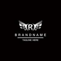 brief r logo. alfabet logotype vector ontwerp.