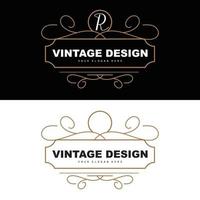 retro wijnoogst ontwerp, luxueus minimalistische vector ornament logo, met mandala en batik stijl, Product merk illustratie, uitnodiging, banier, mode