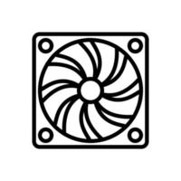ventilator icoon Aan wit achtergrond. vector illustratie.