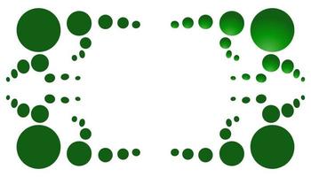 abstract illustratie achtergrond met groen ballen kader vector