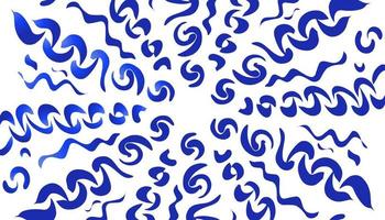 abstract achtergrond met willekeurig doodles in blauw vector