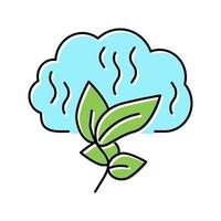 aroma plant fytotherapie kleur pictogram vectorillustratie vector