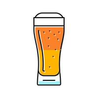 Indië pale ale bier glas kleur icoon vector illustratie