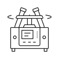 laboratorium centrifuge lijn pictogram vector geïsoleerde illustratie