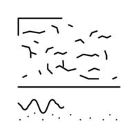 droge huid lijn pictogram vectorillustratie vector