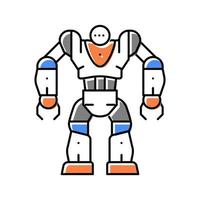 cyborg robot kleur pictogram vectorillustratie vector