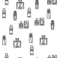 geur fles parfum kunstmatig vector naadloos patroon