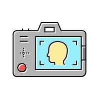 surveillance detective bezetting kleur pictogram vectorillustratie vector